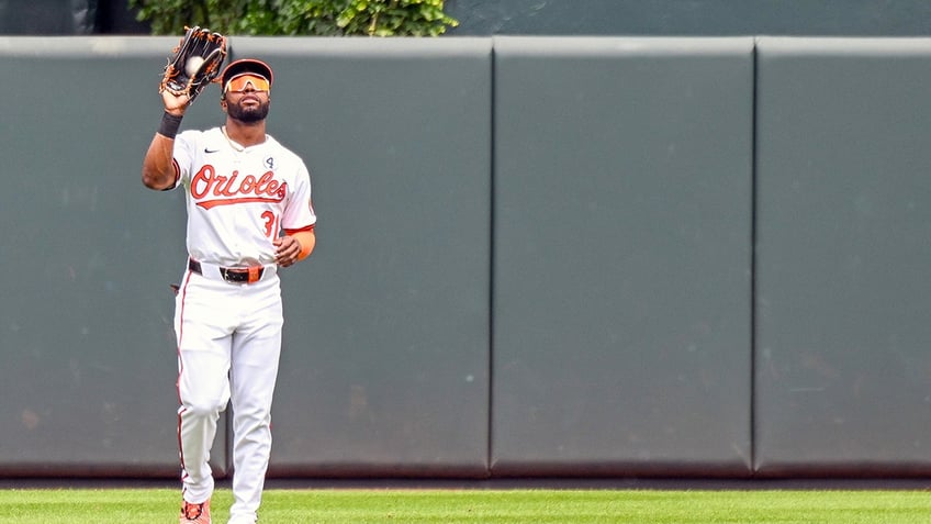 Cedric Mullins in the outfield