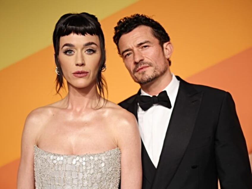 BEVERLY HILLS, CALIFORNIA - MARCH 02: (L-R) Katy Perry and Orlando Bloom attend the 2025 V