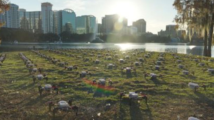 Drone setup at Florida show