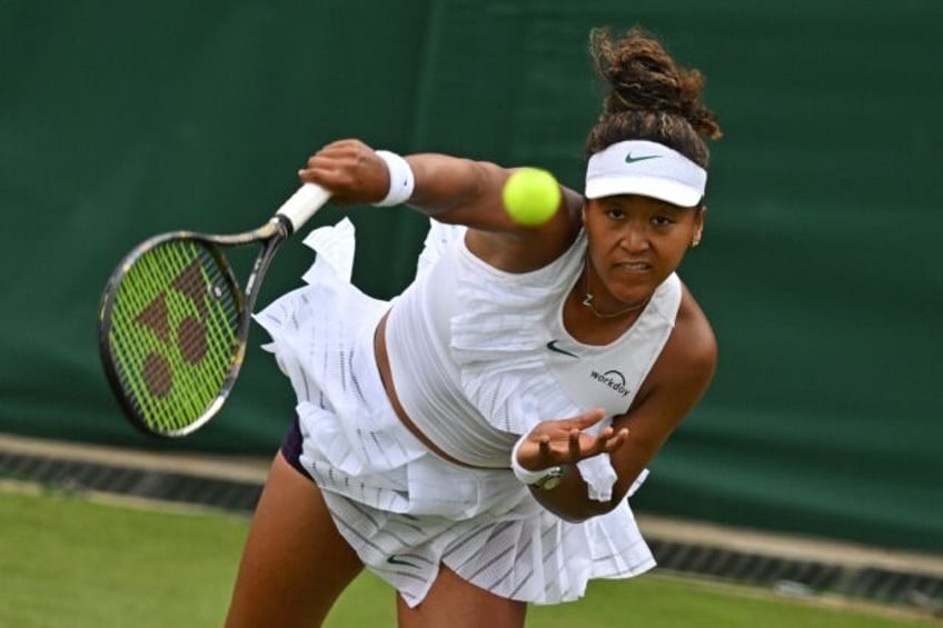 'Like a dream': Naomi Osaka serves during her win over Diane Parry