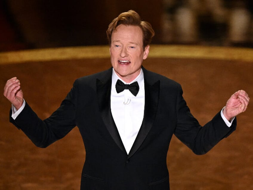 US comedian and host Conan O'Brien speaks onstage during the 97th Annual Academy Awar