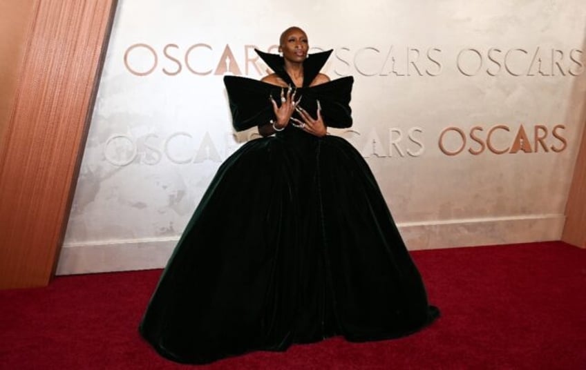'Wicked' star Cynthia Erivo gave Elphaba vibes at the Oscars in dark green Louis Vuitton