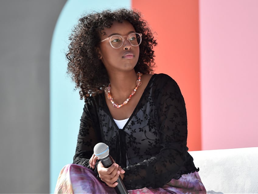 LOS ANGELES, CALIFORNIA - DECEMBER 04: Isra Hirsi attends the Teen Vogue Summit & Block Party at Goya Studios on December 04, 2021 in Los Angeles, California. (Photo by Alberto E. Rodriguez/Getty Images)