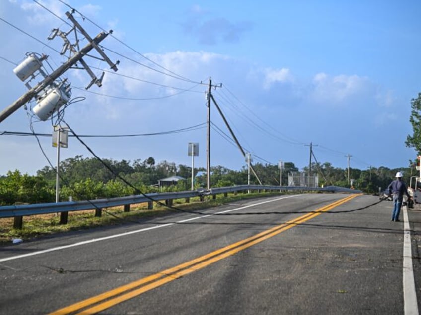 ines after Hurricane Helene made landfall in Cedar Key, Florida, on September 27, 2024. Hu