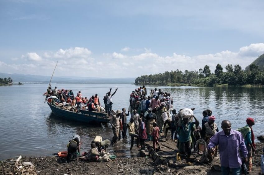 Small wooden boats and emergency helicopters are now the only means of escape