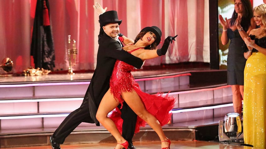 Jack Osbourne and Cheryl Burke on "Dancing with the Stars."