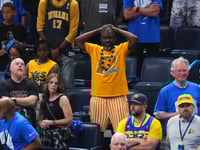 Pacers fans gasp at Haliburton’s Game 7 injury in NBA Finals before responding to Indiana’s effort