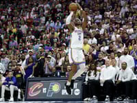 Pacers push Cavs to brink in NBA playoffs, Thunder pull even with Nuggets