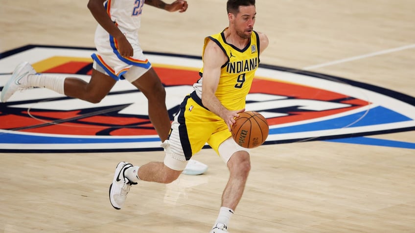 The Pacers will have to rely on TJ McConnell in Game 6, though to what degree depends on the health of Tyrese Haliburton. (Photo by William Purnell/Getty Images)