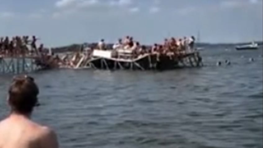 packed pier at university of wisconsin madison collapses causing injuries way too many kids