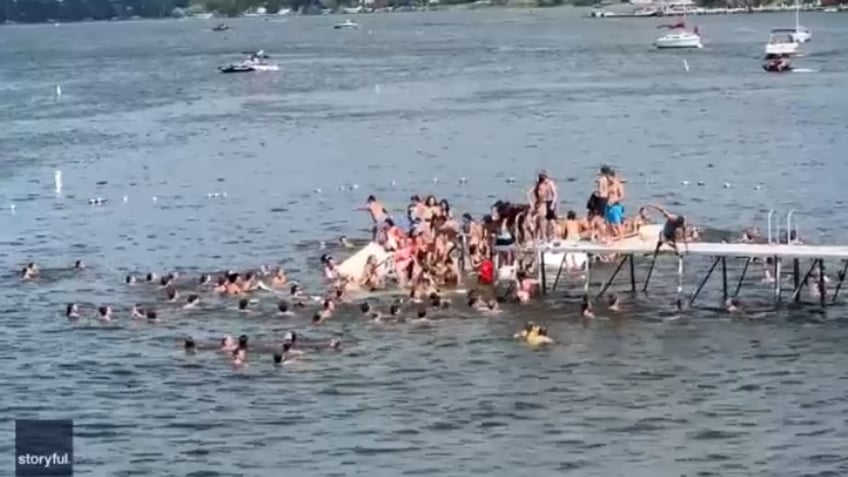 packed pier at university of wisconsin madison collapses causing injuries way too many kids