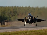 Pair of US Air Force F-35s make historic landing on highway in Finland