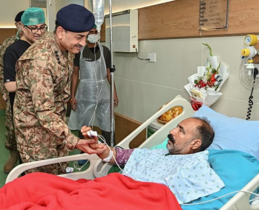 A handout photograph released by the Pakistan military's media wing, Inter Service Public