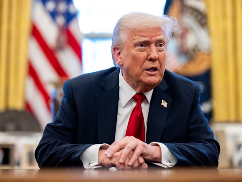 Tariffs - President Donald Trump announces tariffs on auto imports in the Oval Office, Wed