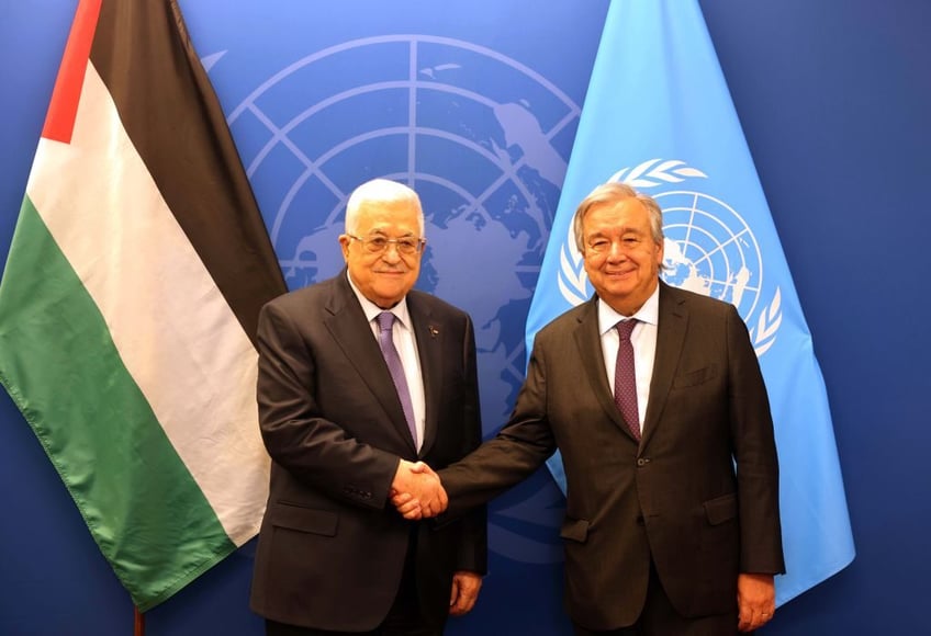 palestinian leader abbas rails against us uk at un for allowing israels existence