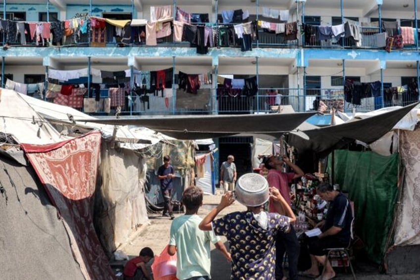 The Gaza war has displaced almost all of the territory's 2.4 million people, forced to fle