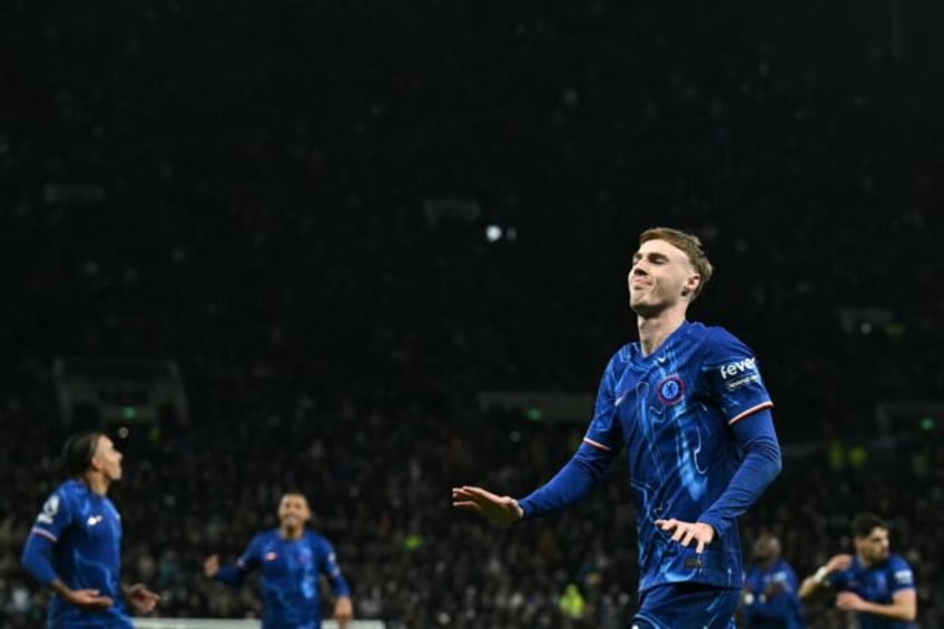 Cole Palmer (right) scored twice in Chelsea's 4-3 win over Tottenham