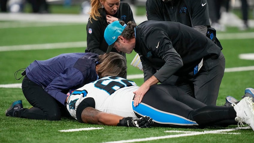 panthers chandler zavala hospitalized after suffering scary neck injury vs lions