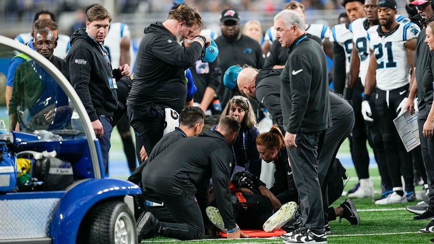 panthers chandler zavala hospitalized after suffering scary neck injury vs lions