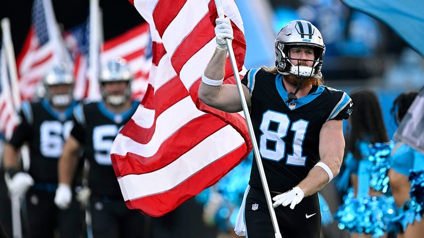 panthers hayden hurst shedding light on veteran suicide prevention for nfls my cause my cleats