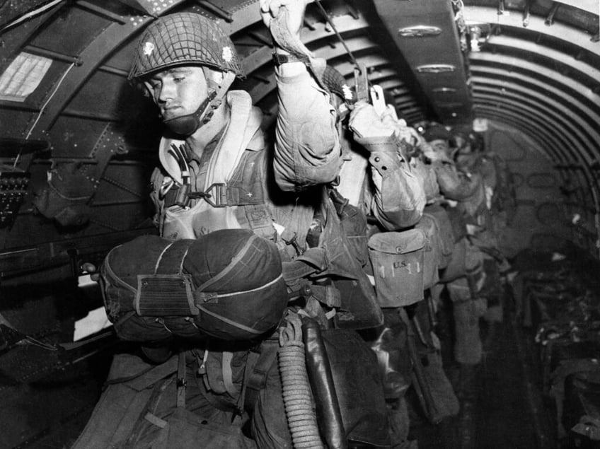 papers please british paratroopers met by french border officials at d day reenactment