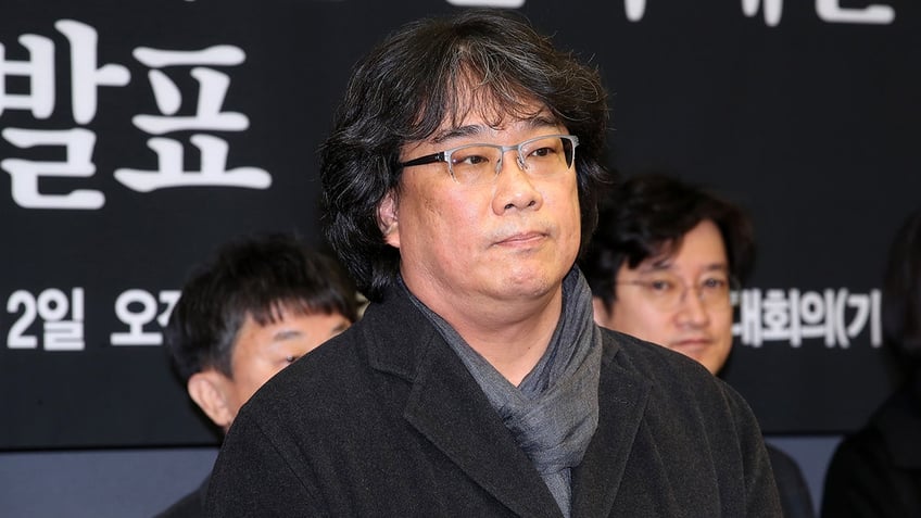 Bong Joon-Ho at a press conference