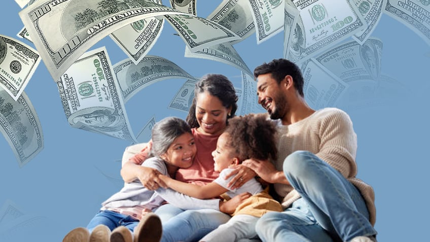 Family with falling money