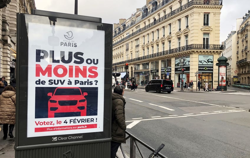 paris slaps mega tolls on suvs in bid to drive cars from city 245 for six hours parking