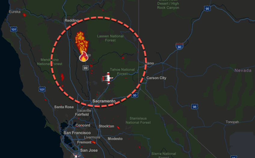 park fire burns 5000 acres an hour in california 