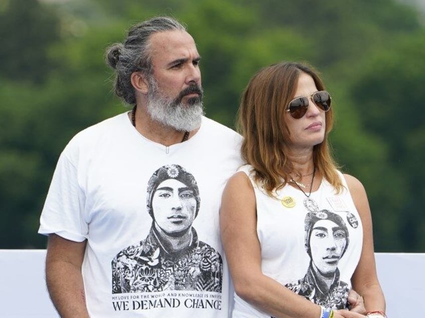 Manuel Oliver and Patricia Oliver, the parents of Joaquin Oliver, one of the victims of th