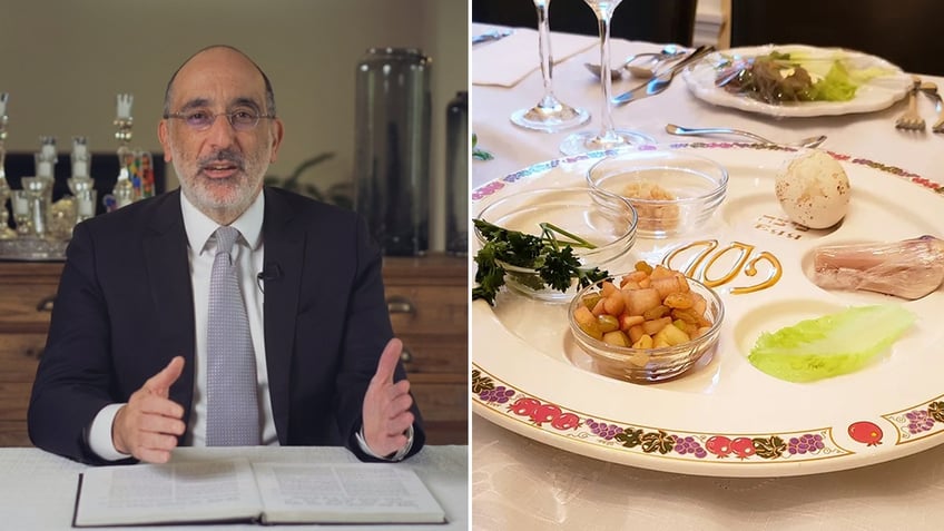 Rabbi and Passover food