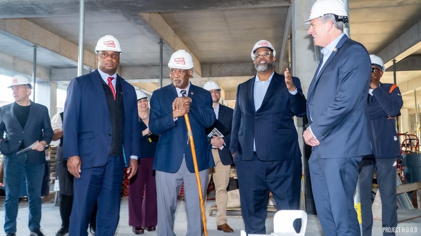 members of house ways and means committee tour project hood