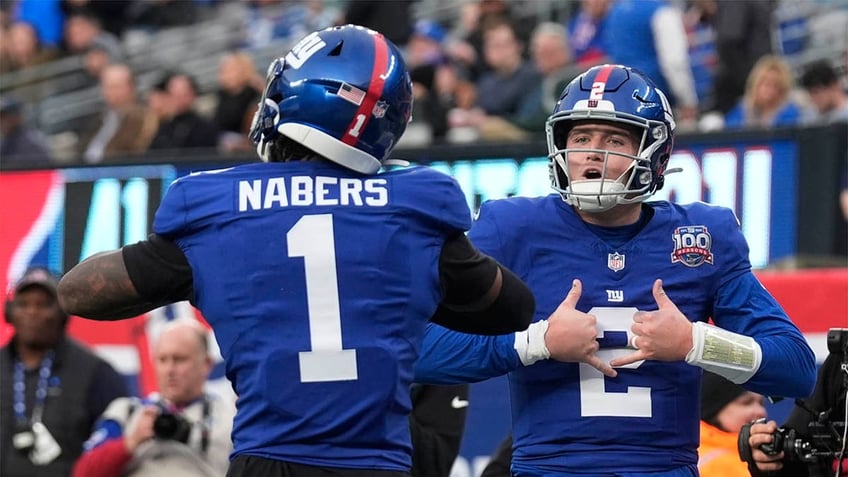 Drew Lock and Malik Nabers