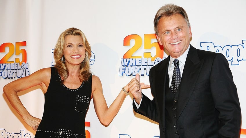 pat sajaks farewell to wheel of fortune and vanna white follows years of pranks feuds romance rumors