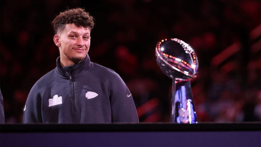 Patrick Mahomes at Super Bowl opening night