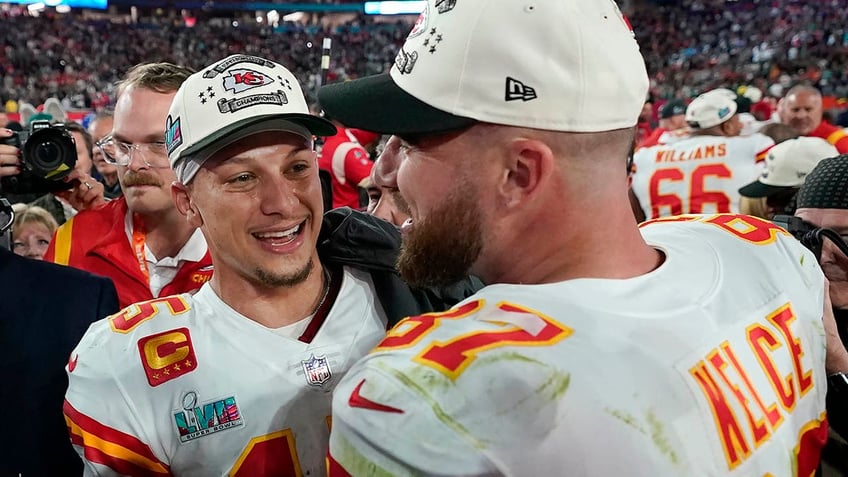 Patrick Mahomes and Travis Kelce