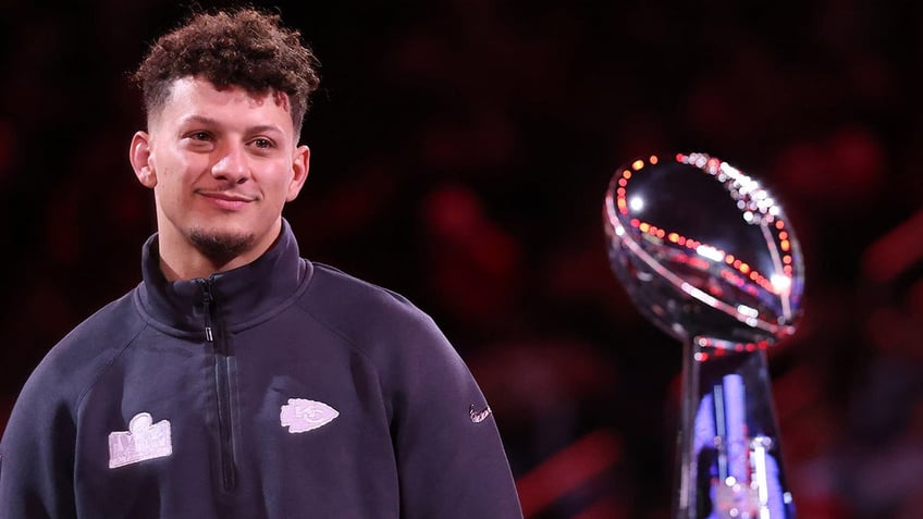 Patrick Mahomes on stage