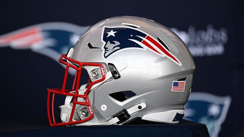 A New England Patriots helmet 