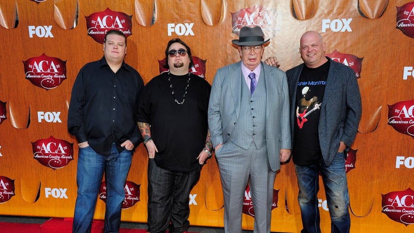 Corey Harrison, Austin 'Chumlee' Russell, Richard Harrison and Rick Harrison