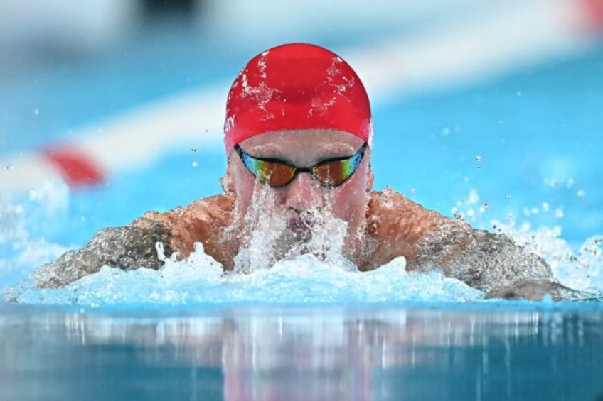 Britain's Adam Peaty narrowly missed out on a third successive Olympic breaststroke title