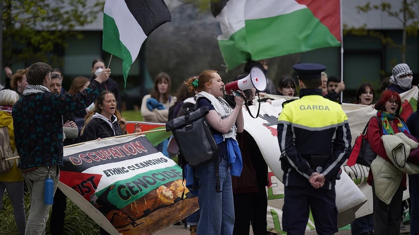 Protesters in Dublin