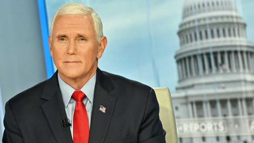 Mike Pence on 'America Reports' set