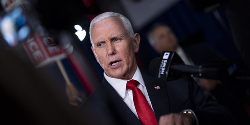 pence sidesteps on supporting trump if convicted says biden too has trampled on the constitution