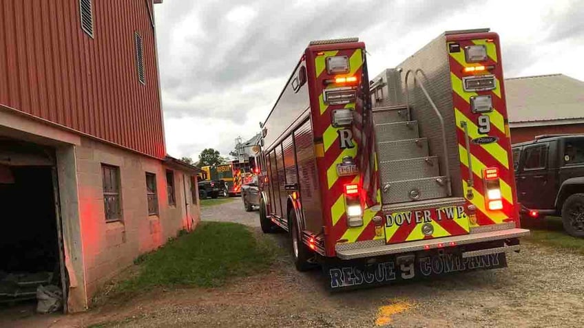 pennsylvania boy buried up to his head in corn rescued from grain bin fire officials say