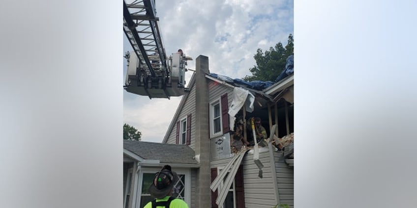 pennsylvania driver hospitalized after bizarrely crashing car into second floor of home