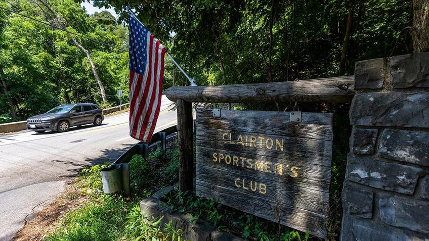 View of signage outside of the gun club which the would-be Trump assassin was a member