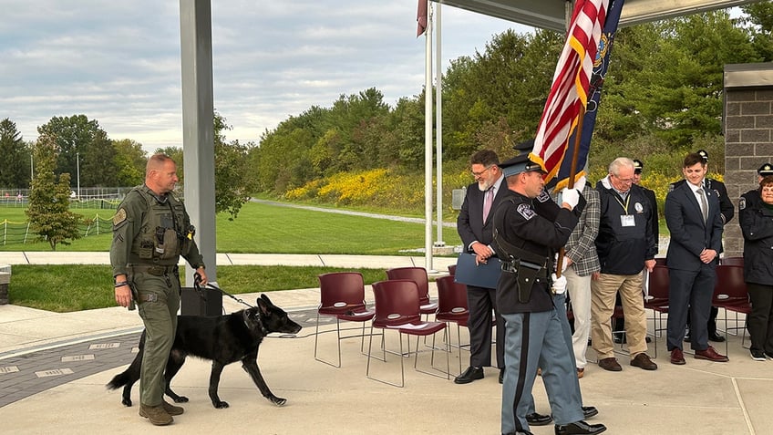 pennsylvania k 9 who helped catch convicted murderer retires after eight years of service he loved to work