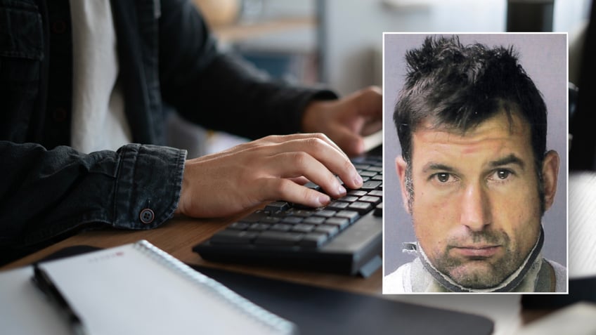 Stock image of keyboard and Gallo mugshot