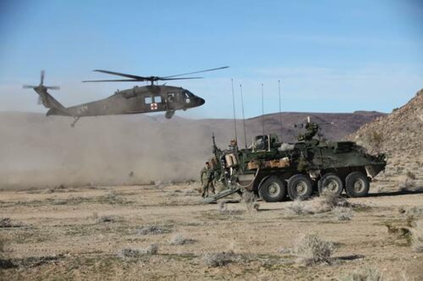 pentagon deploys mechanized infantry and air support to secure mexico border including team of 4400 soldiers