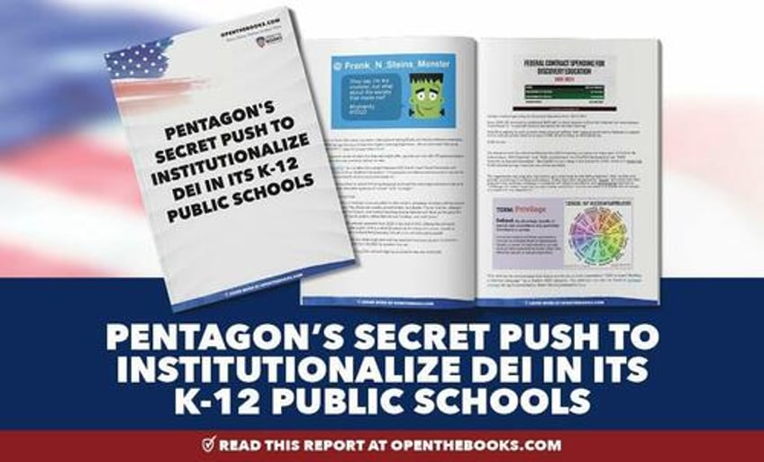 pentagon secretly institutionalized dei in its k 12 public schools